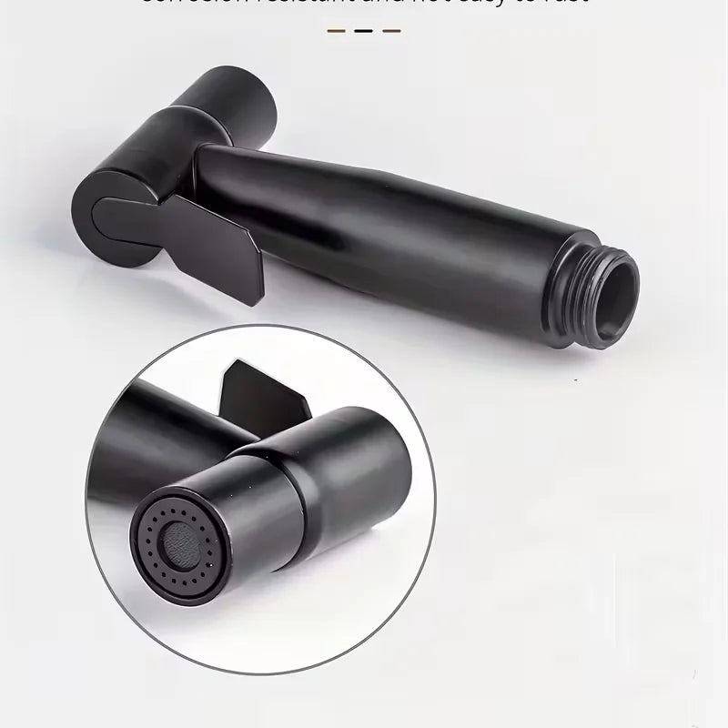 Juego de grifería con válvula de descarga para inodoro, pistola rociadora de una en dos salidas, bidé, fregona multifuncional, grifo de doble uso para piscina