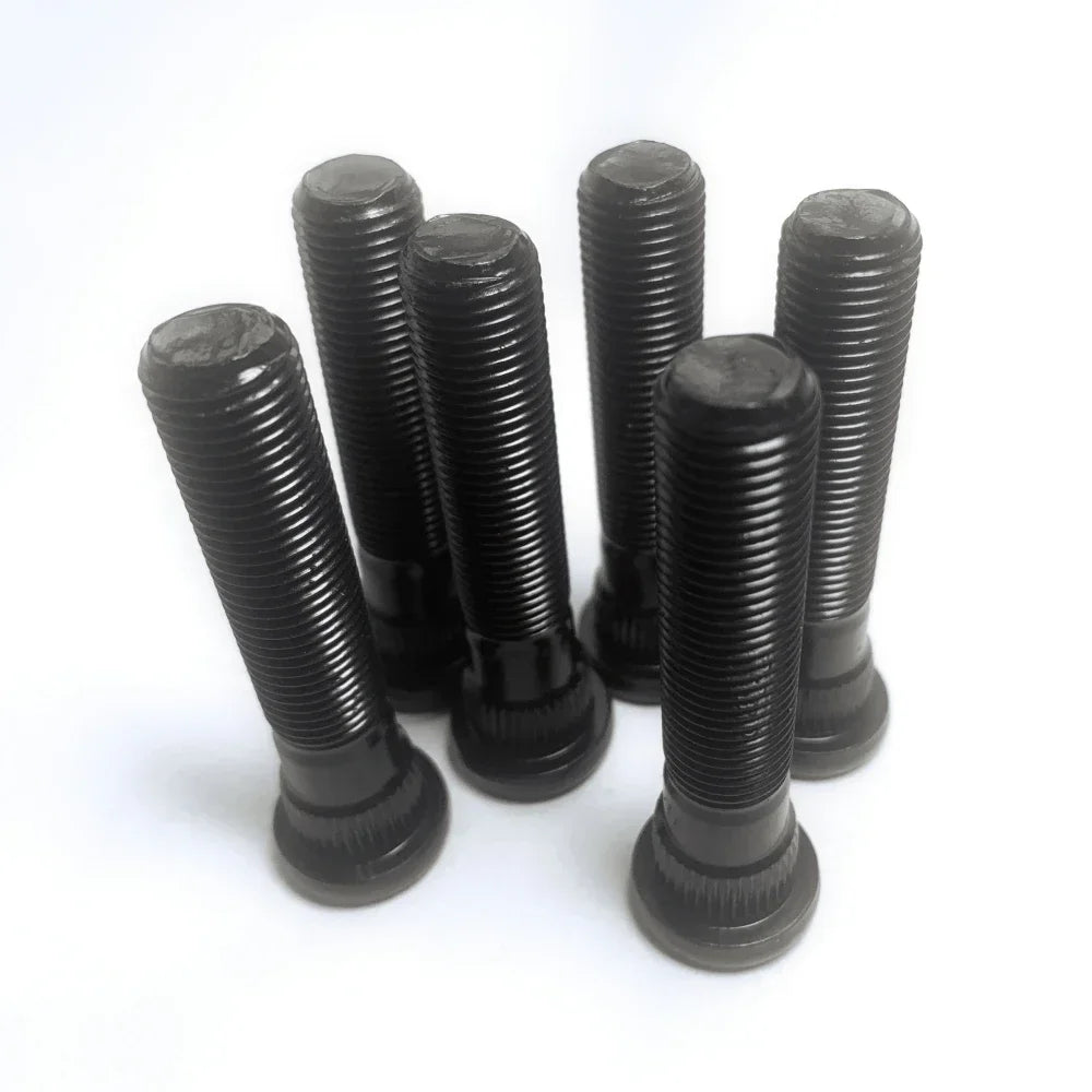 20 tornillos extra largos para cubo de rueda, tornillos estriados para Honda Toyota Subaru M12x1,25/M12x1,5 Knurl OD 12,3mm de longitud 65mm