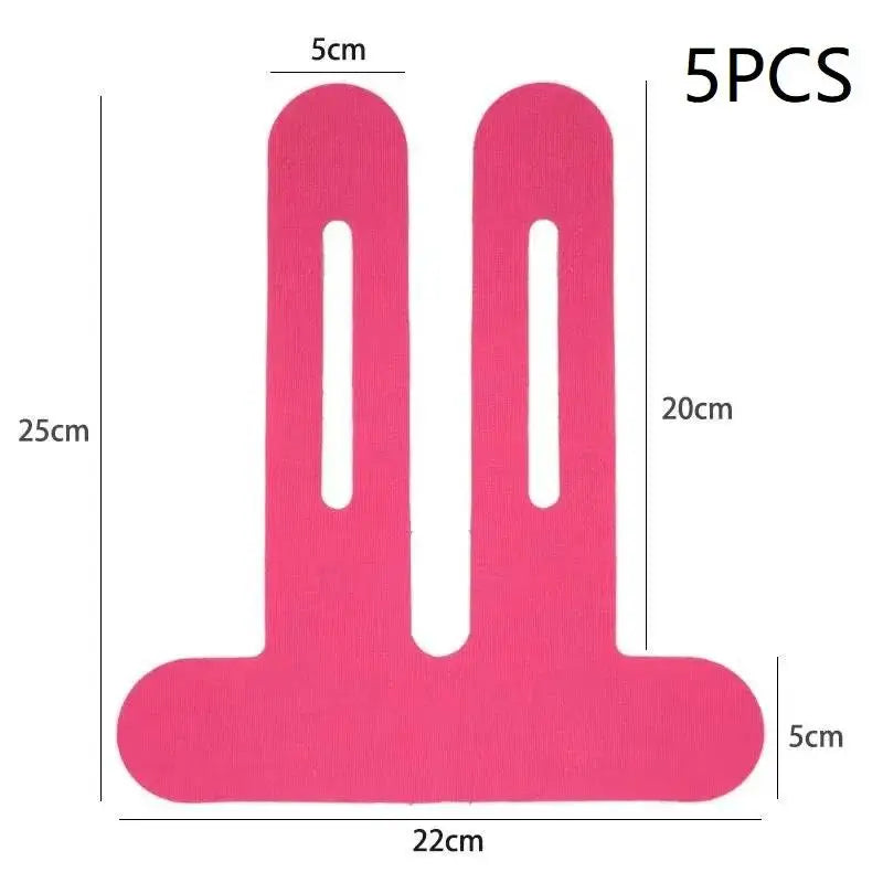 Cinta de kinesiología, atlética y elástica, transpirable, para rodillas, impermeable, proporciona soporte y estabilidad para correr, 1/5 Uds.