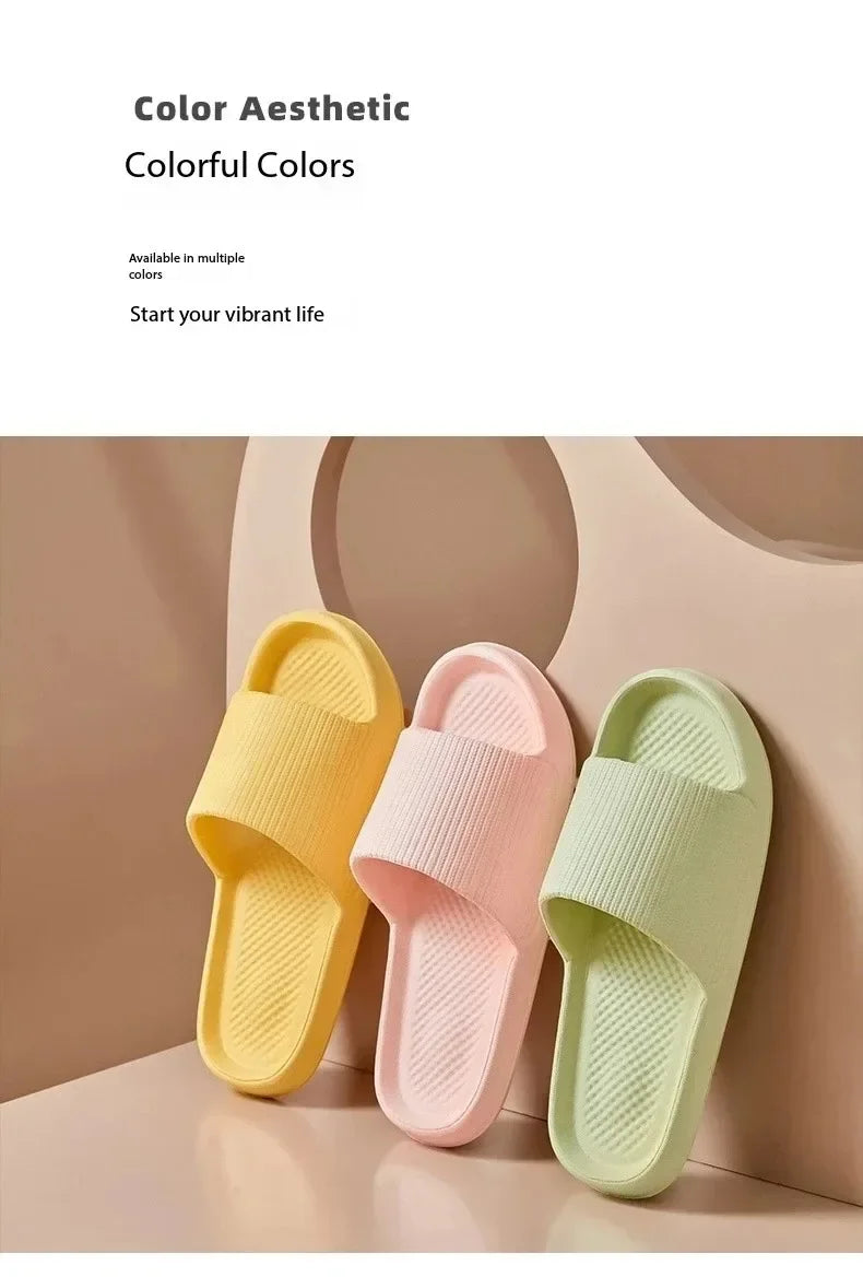 Zapatillas de Ducha Antideslizantes con Suela de EVA Suave para Hombres y Mujeres, Parejas, Impermeables, para el Hogar, Ocio, Baño, Pantuflas, Moda