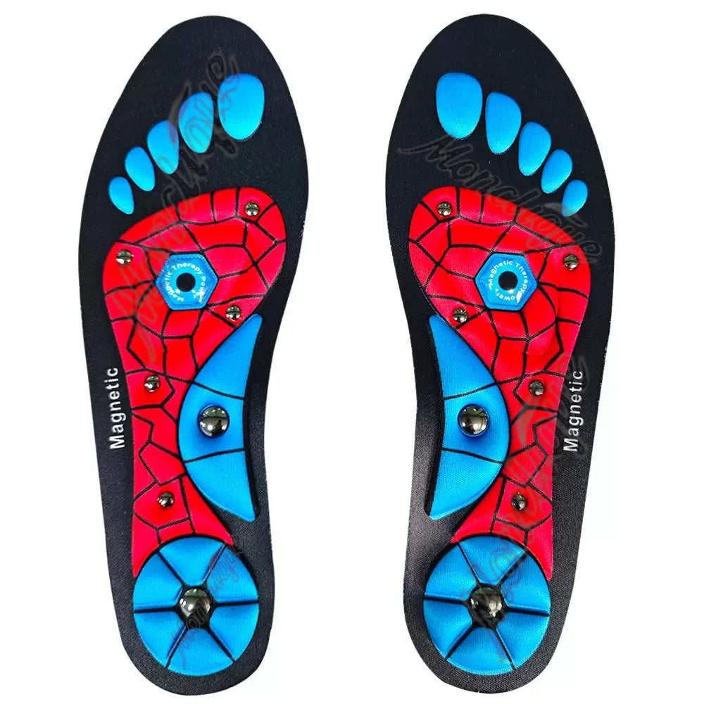 Plantillas de acupresión para pies, terapia magnética, reflexología, cuidado de la salud, almohadillas para zapatos, soporte para arco, absorción de impacto, suelas de zapatos cómodas