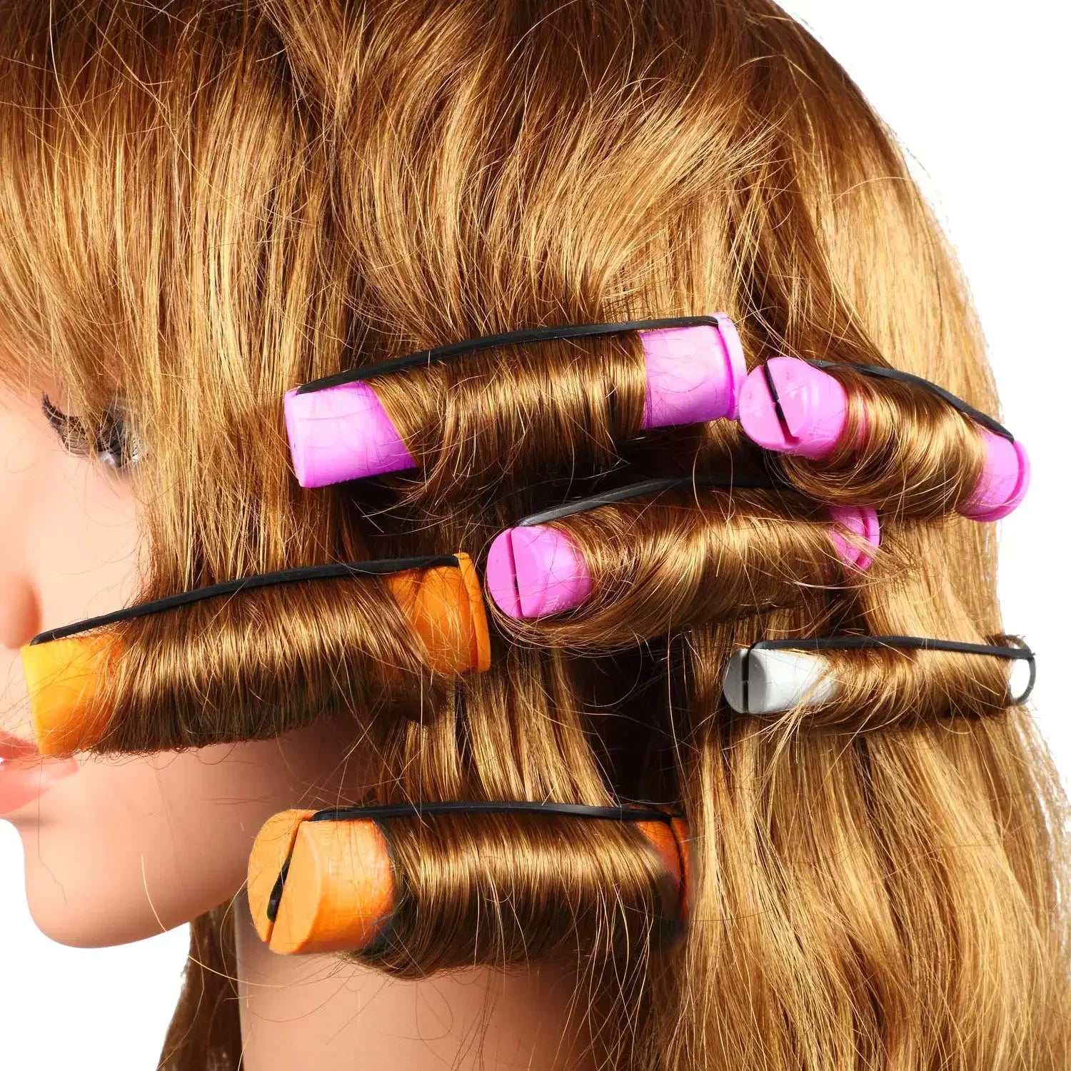 Juego de 20 rizadores de pelo de plástico – Herramientas de peinado para uso en salón o en casa