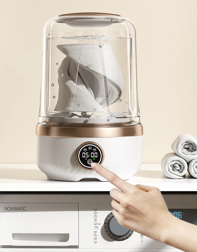 Lavadora Portátil Inalámbrica Mi 2L con Taza de Lavado Automática, Mini Lavadora Recargable Especial para Ropa de Bebé