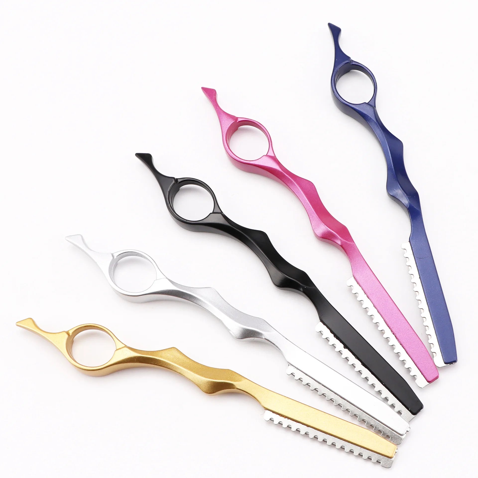 Navaja de Aluminio para Adelgazar el Cabello, Cuchilla de Corte Profesional, Afilada, para Barbería, Herramientas de Salón