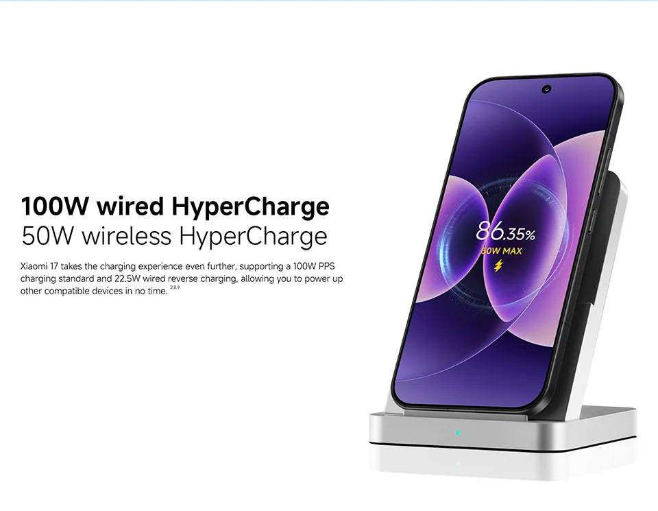 【Versión Global】 Xiaomi 17 Smartphone 5G 12GB RAM Batería de 6330mAh Cámara Leica de 50MP HyperCharge de 100W Snapdragon ®   8 Elite Gen 5
