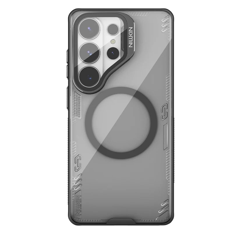 Funda NILLKIN para Samsung Galaxy S26 Ultra Magsafe Iceblade con Soporte para Teléfono, Cubierta para Cámara, Funda Magnética Transparente para S26Ultra