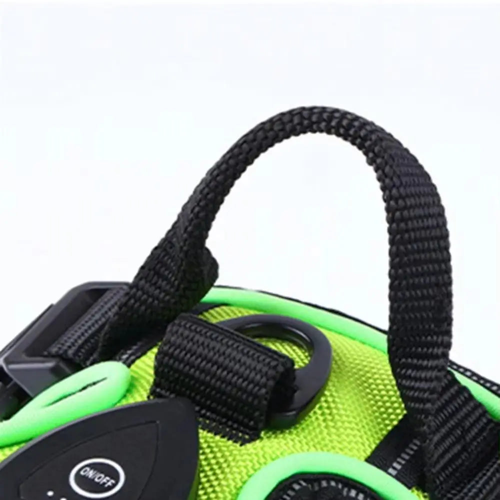 Arnés para perro con luz LED duradera, correa para el pecho luminosa recargable ajustable para mascotas, chaleco brillante suave intermitente para perros, gatos y mascotas