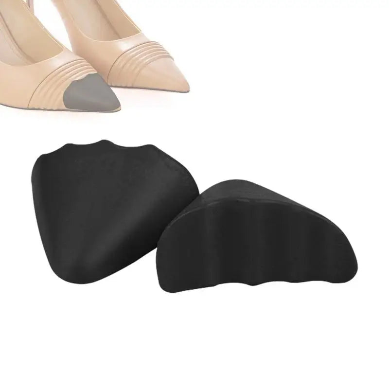 Rellenos de dedos para zapatos, relleno de zapatos de espuma de PU suave y grueso, 1 par de inserciones para los dedos, embutidor de zapatos cómodo antidesgaste para zapatos informales
