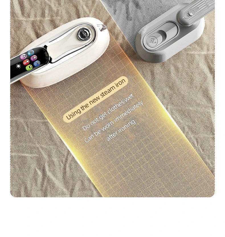 Plancha de Vapor Portátil EU 2026, Nueva Plancha de Vapor Inteligente con Pantalla LED Digital, Plancha de Vapor Portátil para Viajes y Hogar, Plancha de Vapor de Mano de Alta Potencia de 1200W
