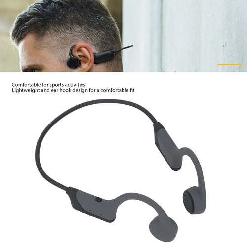 Auriculares Inalámbricos de Conducción Ósea, Alta Calidad de Sonido, Deportivos, 6 Horas de Reproducción, Bluetooth, Auriculares de Conducción Ósea de Oreja Abierta