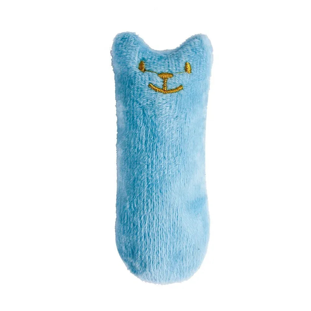 1 pieza de juguete para gatos con diseño de gato, que contiene una almohada de felpa con sonido, juguete interactivo para mascotas, juguetes de felpa para mascotas, varios colores disponibles