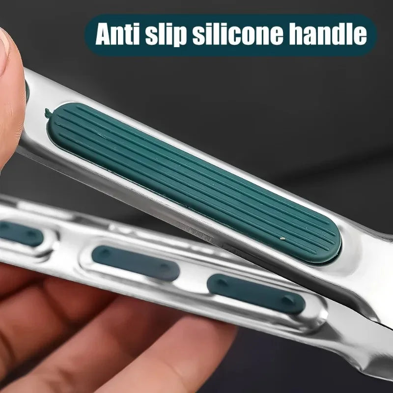 Nuevas Pinzas de Acero Inoxidable para Alimentos, Pinzas para Carne, Ensaladas, Pan, Pinzas para Barbacoa, Pinzas Antideslizantes para Buffet, Utensilios de Cocina, Accesorios de Cocina