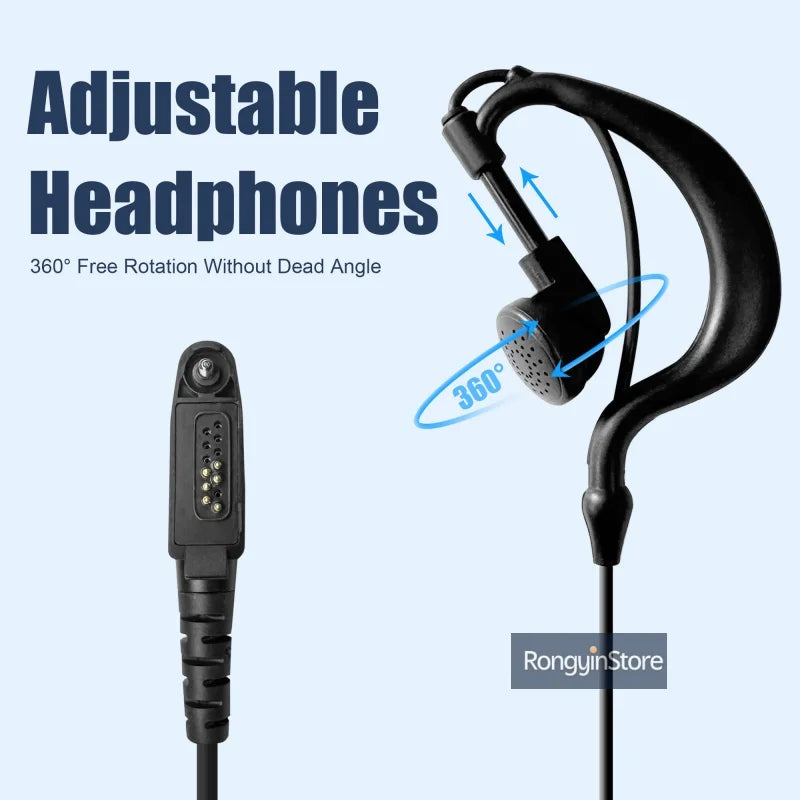 RT-880 auriculares para GP328 Plus GP388 Radtel RT-880G Iradio UV-98 plus PTT UV-99 auricular Radio bidireccional Walkie Talkie micrófono