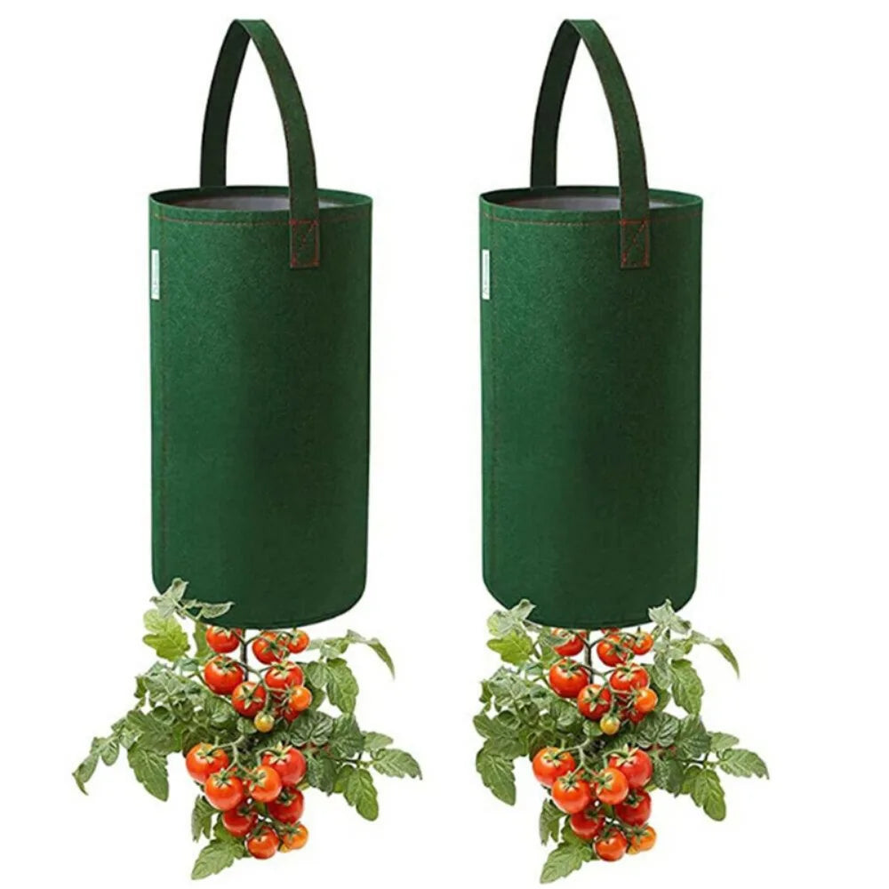 Maceta Colgante de Fieltro para Cultivo de Tomates en Jardín, Maceta Multifuncional para Plantas
