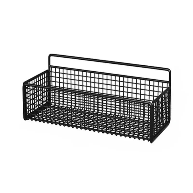 Cesta de almacenamiento para colgar en la pared, organización del fregadero del baño, organizador de puertas de gabinete, cesta para cocina, estante de almacenamiento de verduras