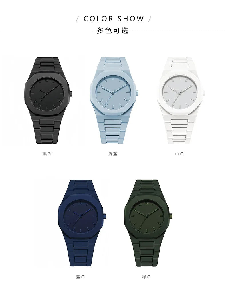 Nueva moda, Reloj con calendario de lujo para Hombre, relojes de cuarzo informales de negocios para mujer, Reloj deportivo de plástico, relojes para estudiantes, Reloj para Hombre
