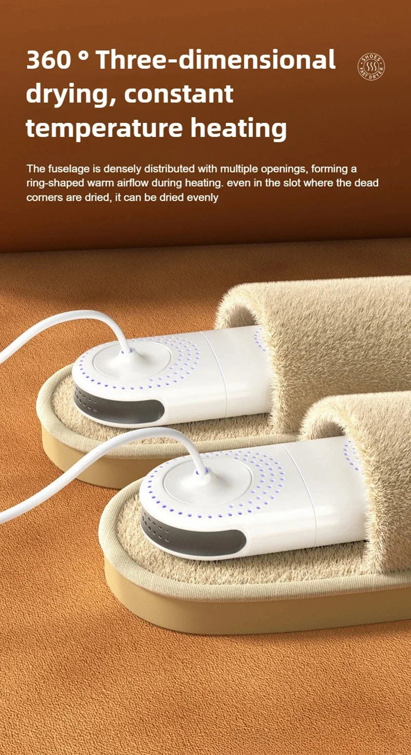 Secador de Zapatos Doméstico, Secador de Zapatos con Esterilización, Secador de Zapatos para Dormitorio, Secador de Zapatos Portátil, Desodorización, Secado Rápido 2026