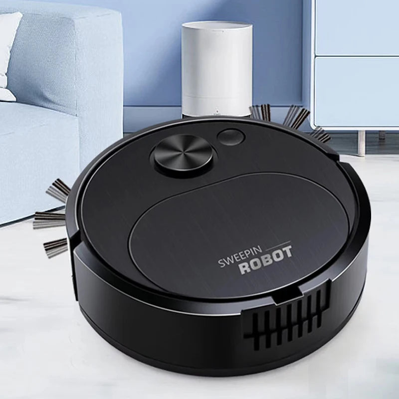 Aspiradora eléctrica automática para suelos 3 en 1, 1500Pa, fregona, recargable por USB, inalámbrica, para uso doméstico y de oficina