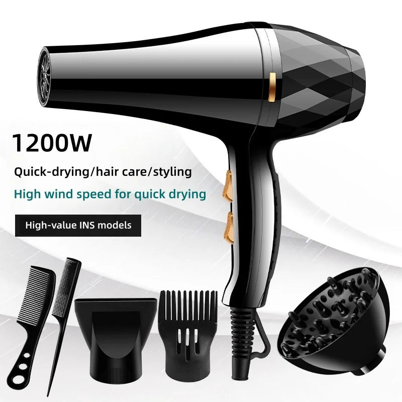 Nuevo secador de pelo de alta potencia con temperatura constante fría y caliente, secado rápido, para uso doméstico y profesional en salones de belleza.
