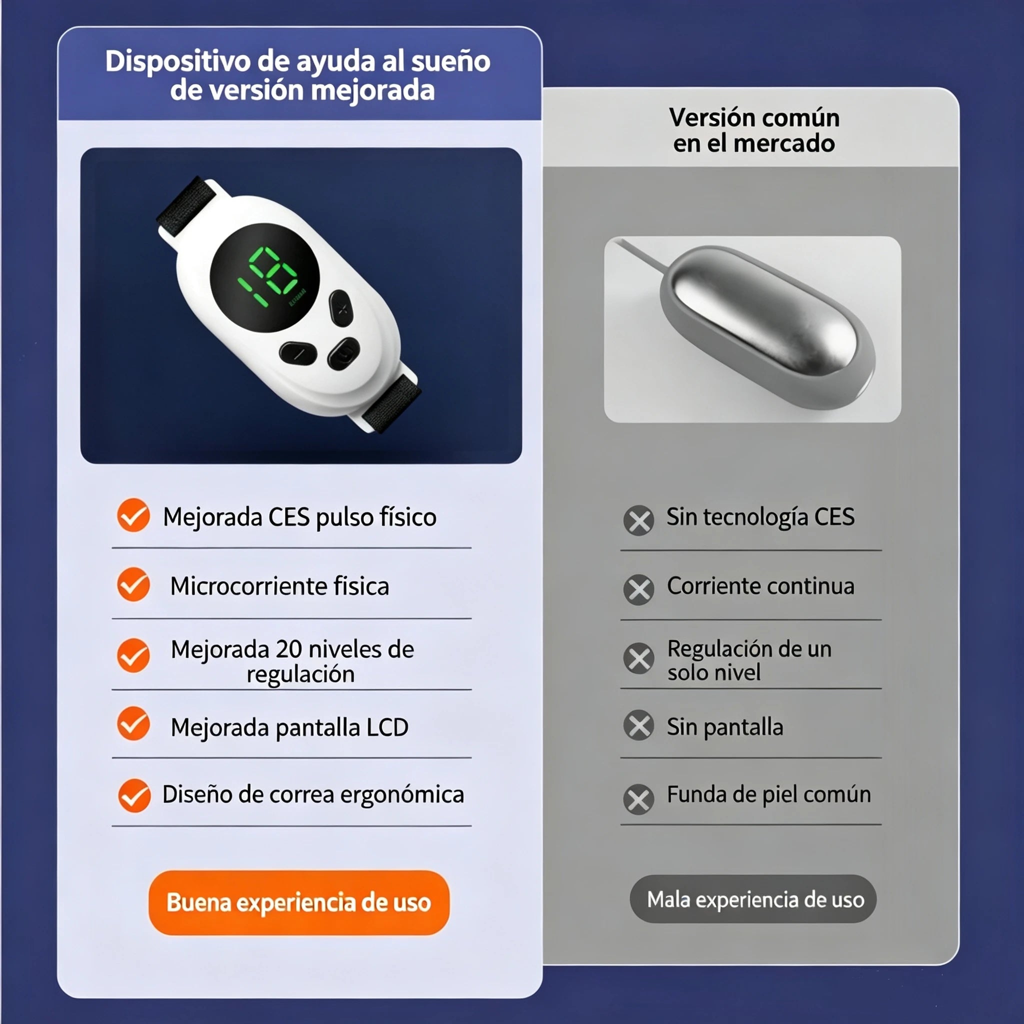 Nuevo Dispositivo Recargable para Ayudar a Dormir, Masajeador de Pulso para la Palma de la Mano, Dispositivo de Microcorriente Portátil para Mejorar el Sueño, el Insomnio y la Ansiedad