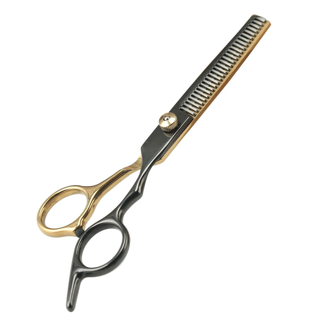 Tijeras profesionales de peluquería para mascotas de acero inoxidable, orientación de la mano derecha, tijeras multiusos para recortar el cabello con cabeza redonda,