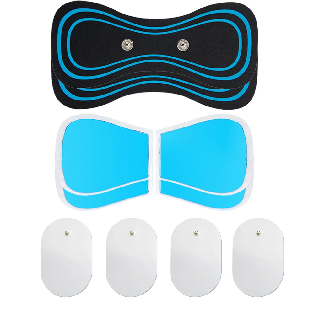Almohadillas de Gel para masajeador Ems, parche ensanchador de cuello, pegatina trasera, parches de pulso de estimulación muscular, Fitness, alivio del dolor corporal de cuello
