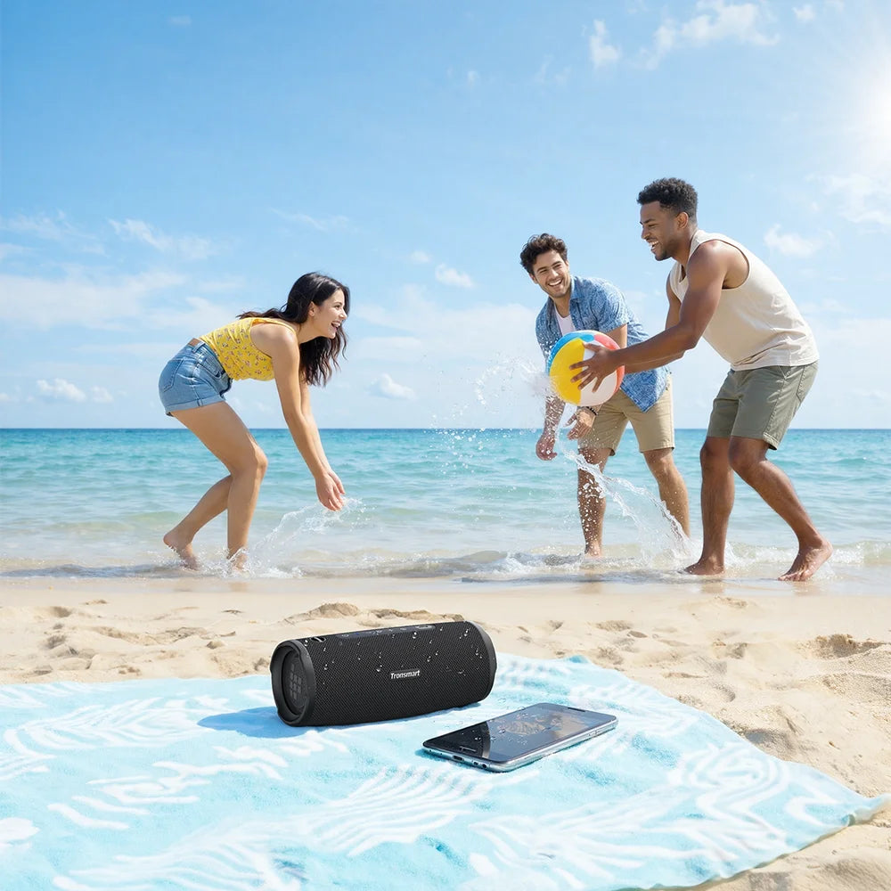 Tronsmart bocina bluetooth Mirtune C3 Plus de 50W, Versión Mejorada con BT6, Auracast ™   Equipo de Camping 2026 con Sincronización y Resistencia al Agua IPX7