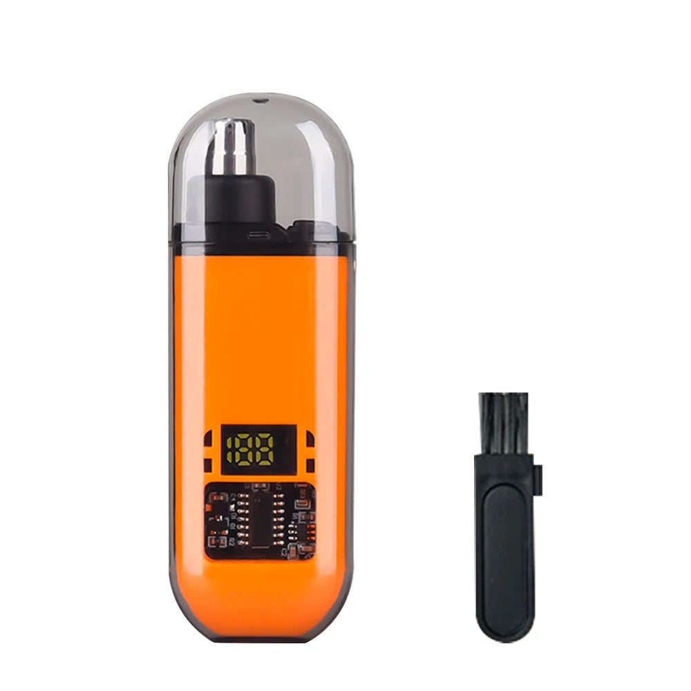 Recortador de pelo de nariz eléctrico recargable, removedor de pelo de nariz para hombres, afeitadora de pelo de cejas, Mini cortadora de pelo de nariz portátil de bolsillo