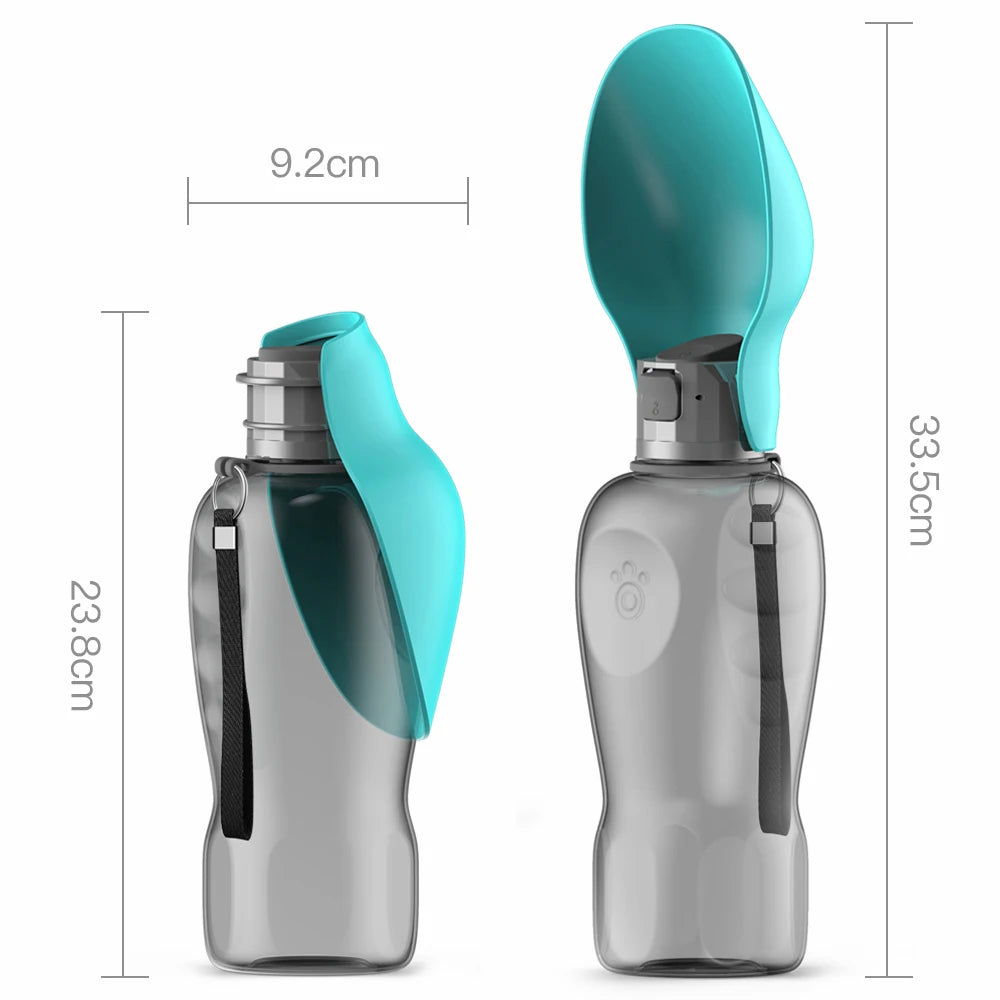 Botella de Agua Plegable para Mascotas, 800 ml, a Prueba de Fugas, Dispensador de Agua Portátil para Perros Pequeños, Gatos, Paseos al Aire Libre, Bebedero para Cachorros