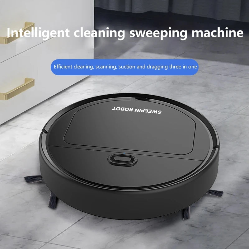 Nuevo Robot Aspirador Inteligente 3 en 1 2026, 4000 Pa de Succión Potente para Dormitorio, Sala de Estar, Pisos Duros, Pelo de Mascotas y Alfombras