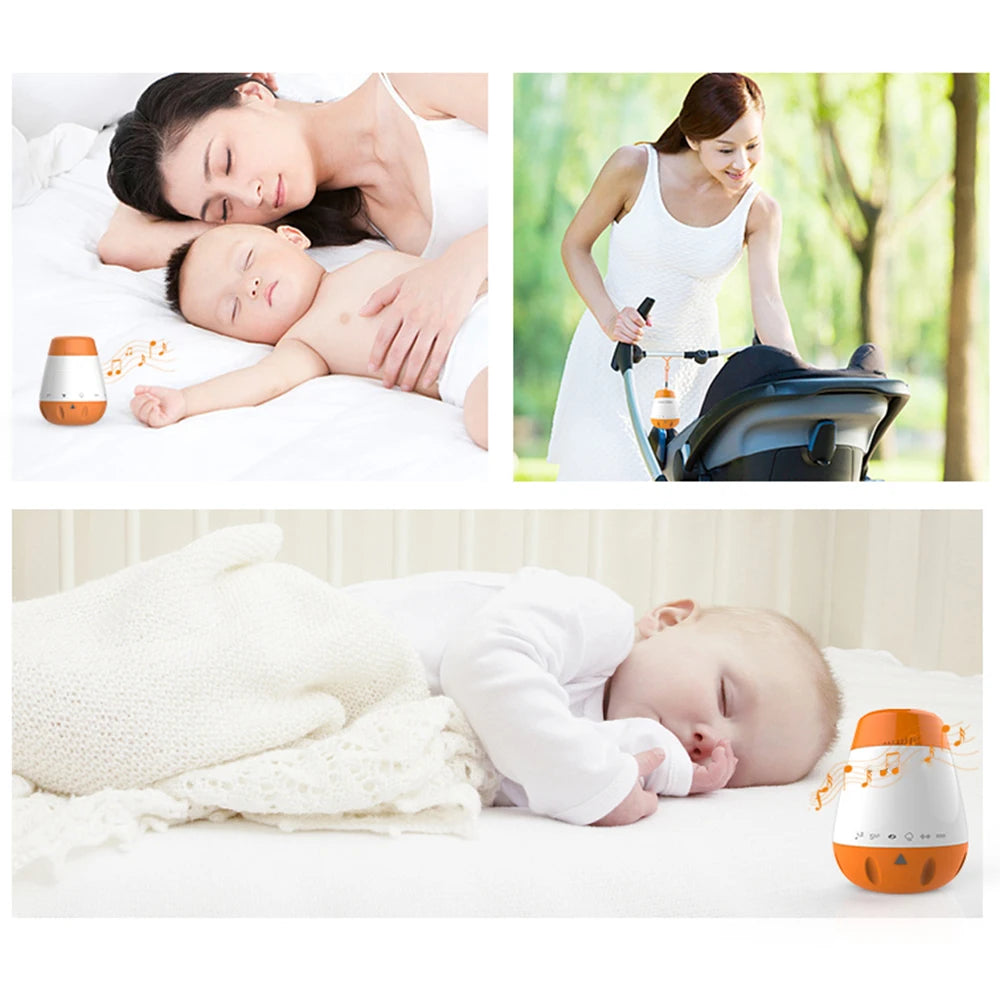 Máquina de Ruido Blanco para Bebés, Sensor de Voz Inteligente, Ayuda para Dormir, Terapia de Sonido, Monitor y Generador de Sonido para Bebés y Adultos