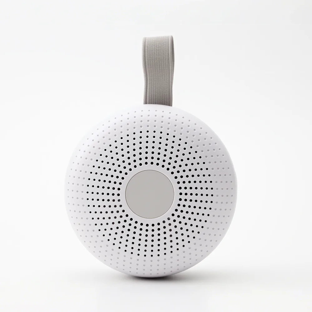 Máquina de Ruido Blanco Portátil para Bebés con Luz Nocturna Cálida, 15 Sonidos Relajantes, Detección Inteligente de Llanto y Temporizador de Apagado Automático para Adultos