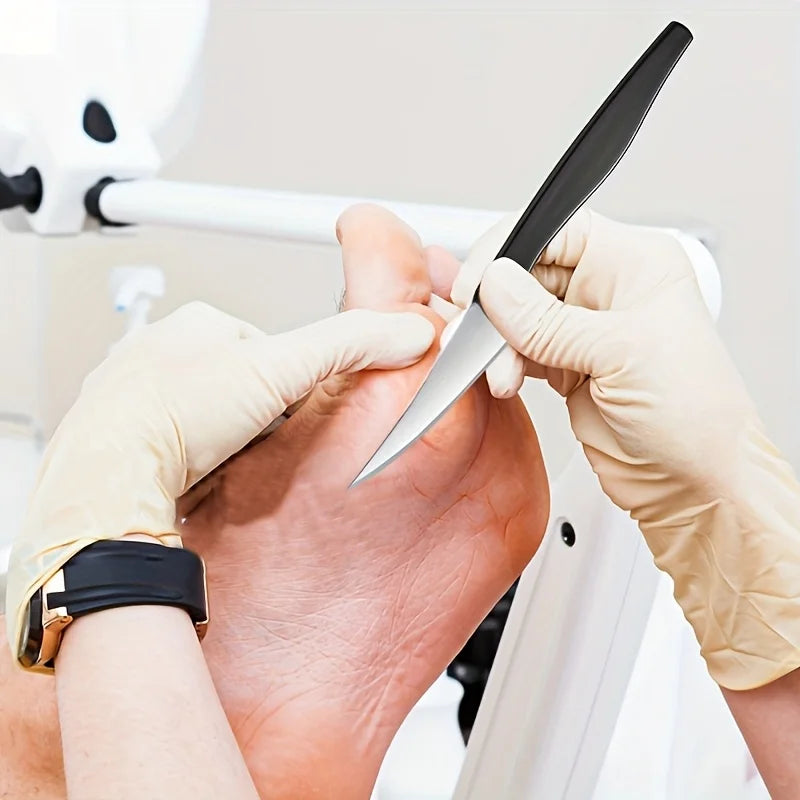 5 uds nuevos cuchillos para uñas de los pies, afeitadoras de callos, juego de cuchillos para pedicura, Kit de herramientas profesionales para pedicura con caja de almacenamiento, piel muerta