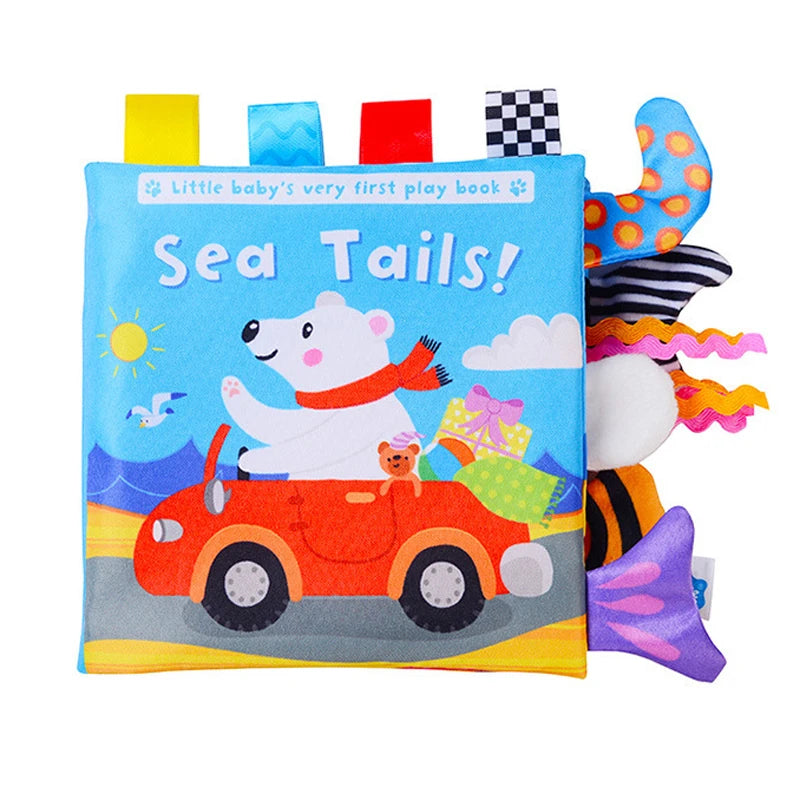 Libros suaves para bebés, juguetes 3D con tacto y sensación de tela arrugada, libros para bebés, niños, tacto y sensación arrugada, regalos para niños pequeños