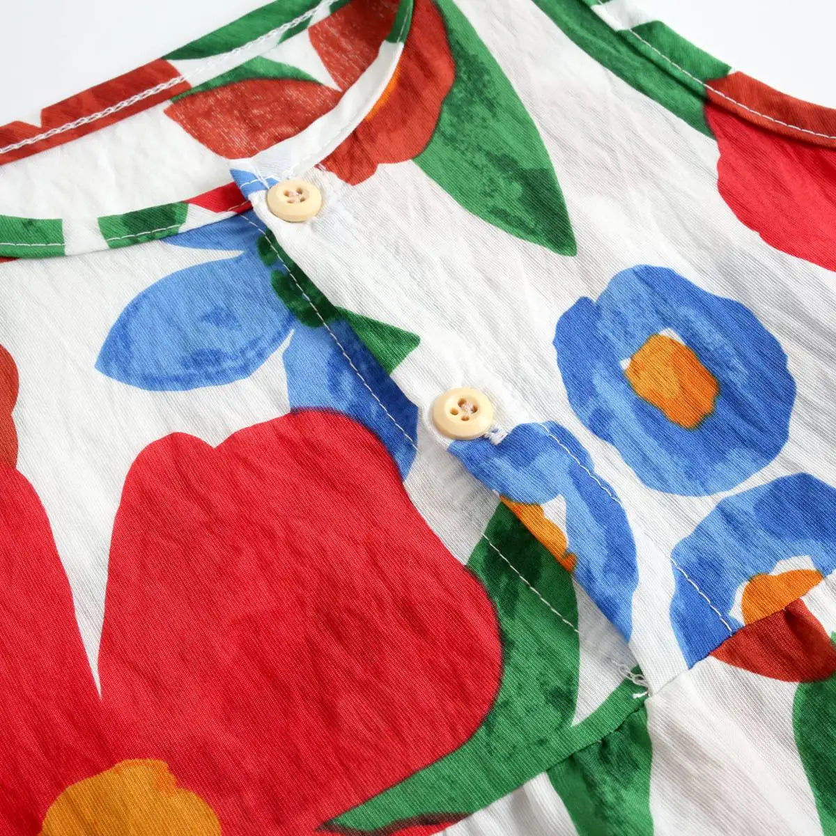 Sanlutoz Monos estampados para bebés y niñas, sin mangas, con estampado floral de verano