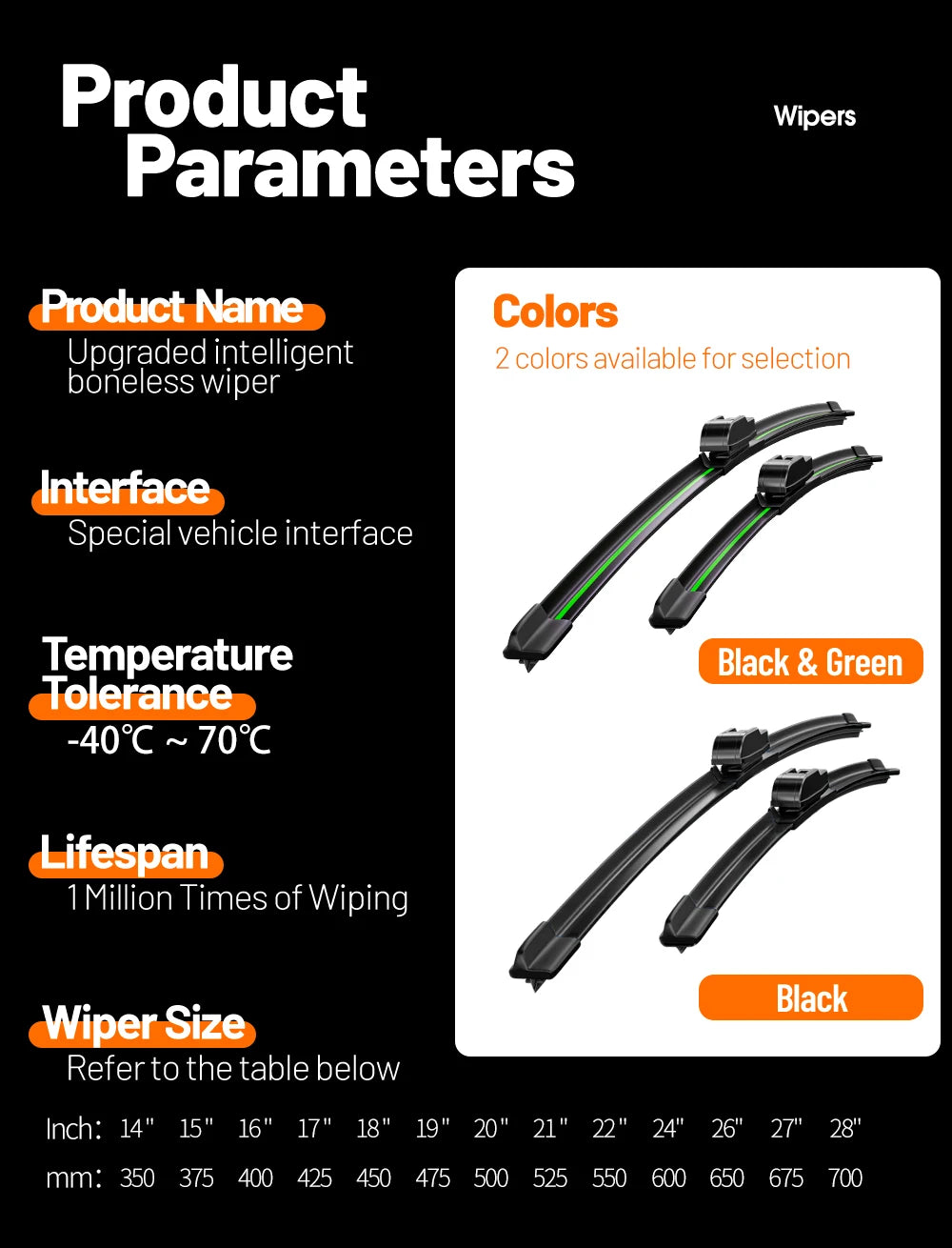 Limpiaparabrisas delanteros para BMW X3 F25 2010-2017 2011 2012 2013 2016 parabrisas ventana delantera 26 "+ 20" Accesorios