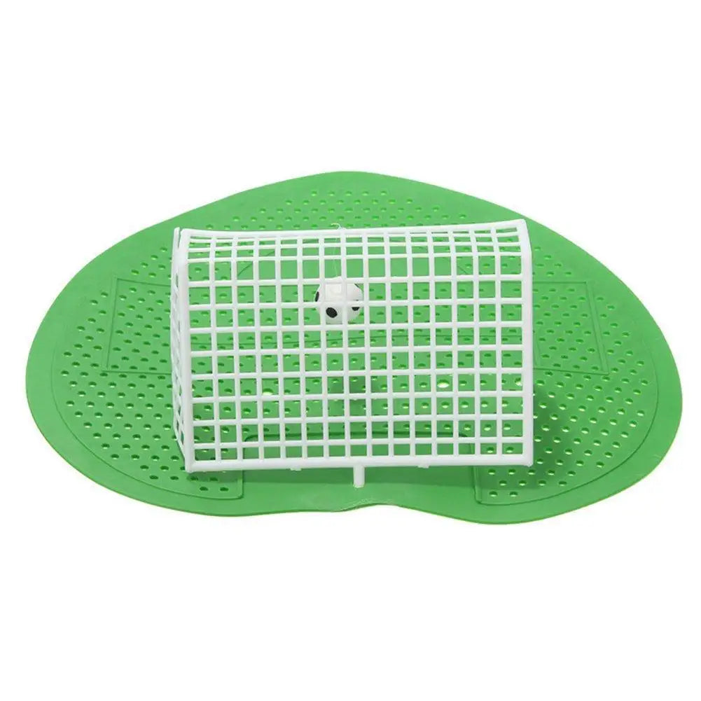 Mini urinario de pie para hombre, filtro de malla de plástico con forma de fútbol, urinario creativo para baño, almohadilla desodorante para inodoro