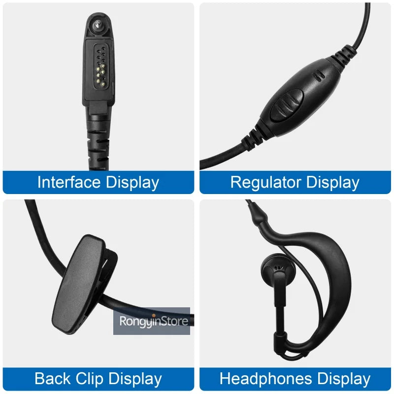 RT-880 auriculares para GP328 Plus GP388 Radtel RT-880G Iradio UV-98 plus PTT UV-99 auricular Radio bidireccional Walkie Talkie micrófono