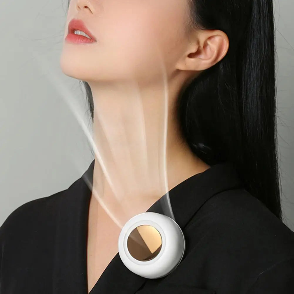Mini ventilador con clip para colgar en la cintura y el cuello, ventilador eléctrico de refrigeración por aire, ventilador USB sin aspas para acampar al aire libre, accesorios de pesca