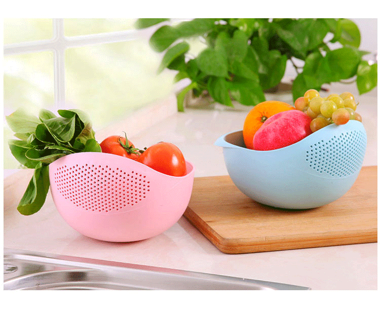 Cesta de drenaje de arroz, filtro de arroz, frutas y verduras de drenaje de tamiz, suministros de cocina, herramientas pequeñas multiusos, 1 pieza