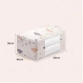 Bolsa de almacenamiento de ropa de gran capacidad, organizador con mango reforzado, adecuado para mantas, ropa de cama, plegable con cremallera resistente