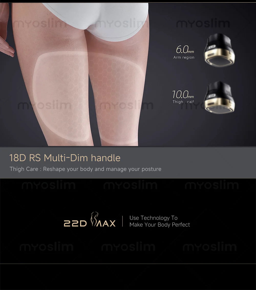 Máquina de Belleza HIFU 22D MAX para Rejuvenecimiento Facial, Adelgazamiento y Reducción de Grasa, Último Modelo