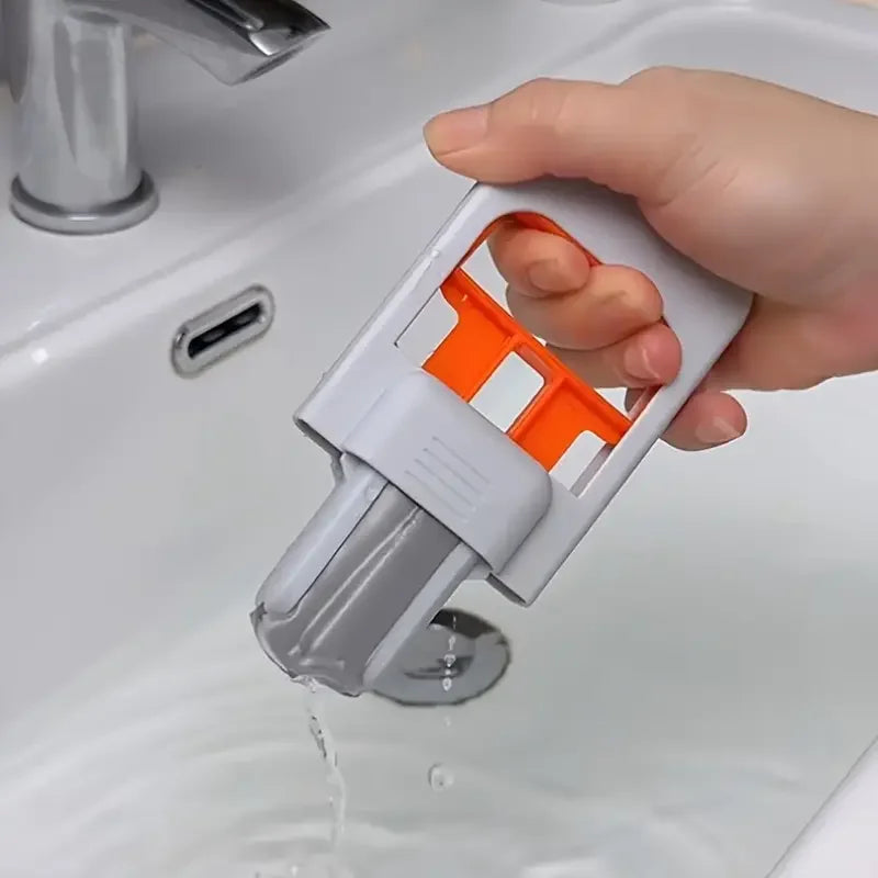 Mini fregona multifuncional |   Fregona retráctil húmeda/seca para cocina, baño, coche |   Plástico duradero |   Herramienta compacta y de limpieza del hogar