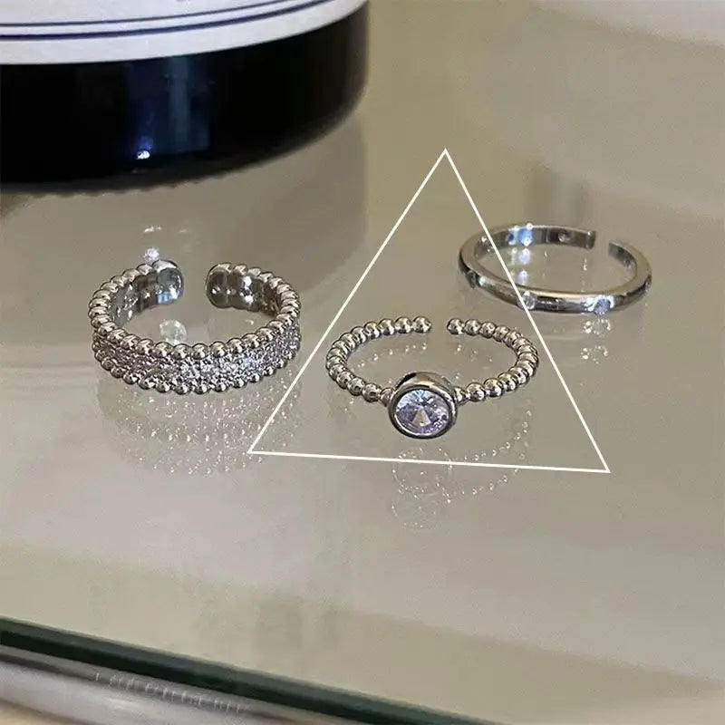 Anillo de Ópalo de Plata de Ley 925 para Mujer, Ajustable, para el Dedo Índice, Diseño Simple y Elegante, Joyería de Alta Gama, Regalo