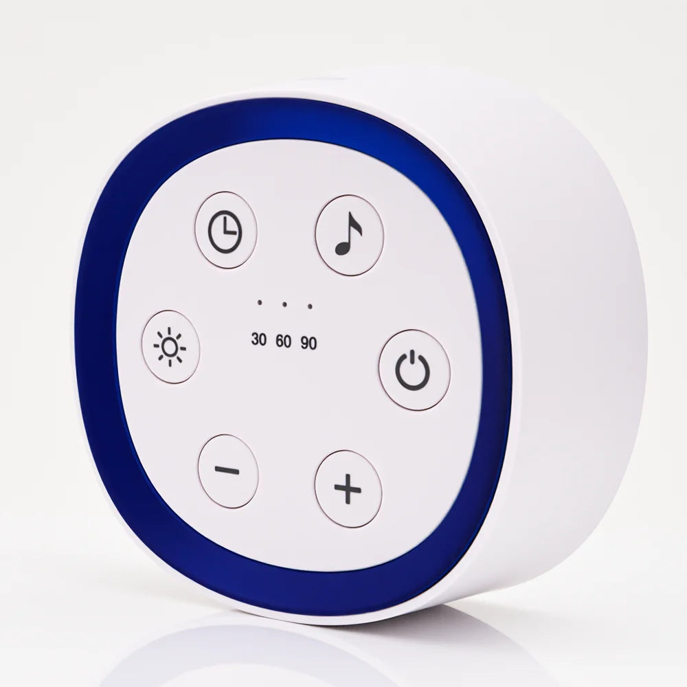Máquina Portátil de Ruido Blanco para Bebés/Niños, 24 Sonidos Relajantes, Luz Nocturna, Temporizador, Recargable, Ayuda para Dormir Bebés y Calmante Infantil