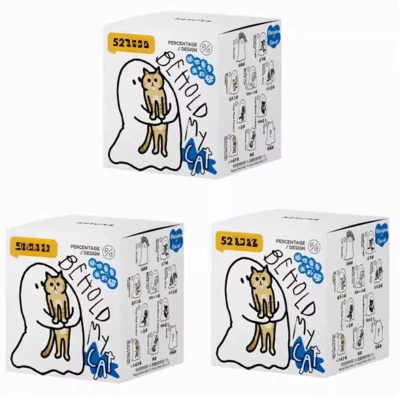 Ghody Behold My Cat Series, Caja Sorpresa con Figuras de Gatos, Lindas Mini Figuras de Anime Coleccionables, Decoración de Escritorio, Caja Misteriosa, Regalo para Niñas