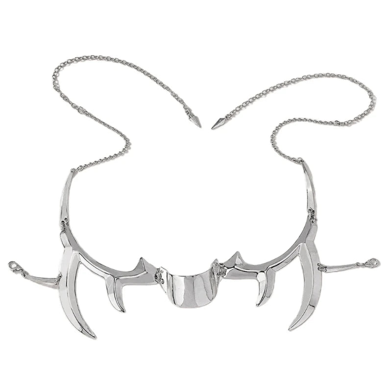 Pendientes de Metal para hombres y mujeres, Accesorios de Cara fluida de alienígena mecánico gótico, máscara Irregular Punk, joyería de fiesta de Halloween