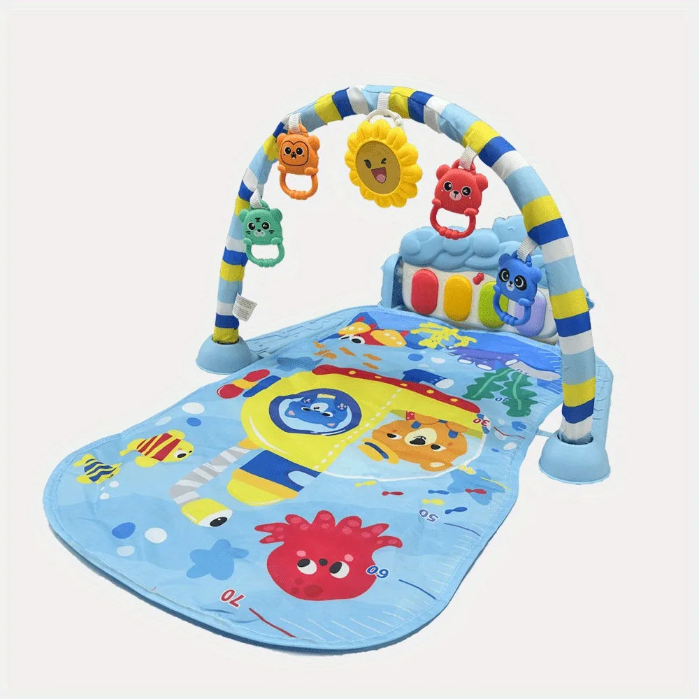 Alfombra musical de piano para bebés, gimnasio de actividades, teclado musical, tapete de juego para gatear, juguetes educativos tempranos para bebés recién nacidos de 0 a 36 meses