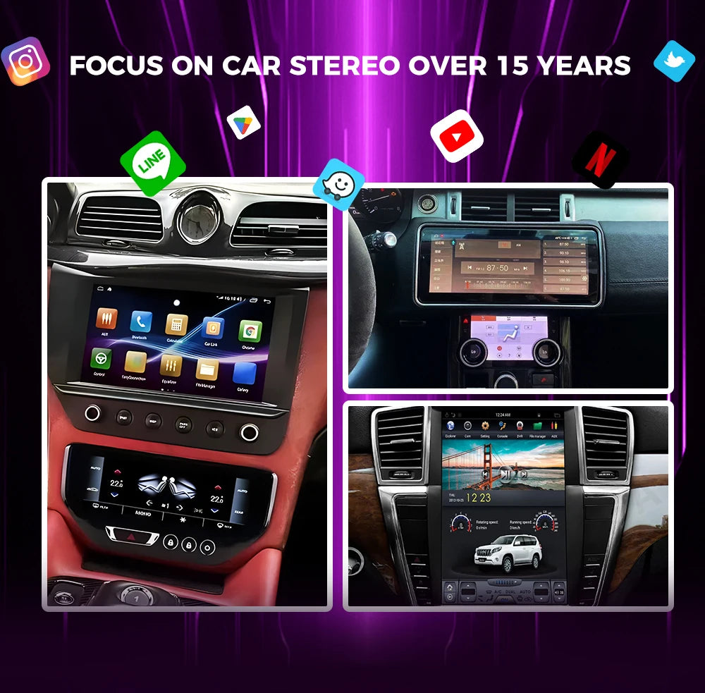Radio para Auto Android Auto + Pantalla Digital Dual de 24.6 Pulgadas para Mercedes Benz Clase S W222 2014-2020 Reproductor Multimedia Estéreo Carplay
