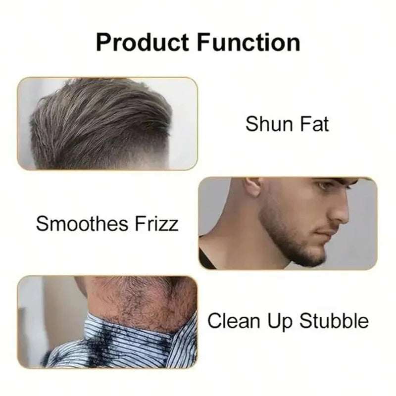 Cortadora de pelo eléctrica LCD, todo en uno, cabezal de luz dorada, cortadora de pelo recargable, cabezal de aceite, maquinilla de afeitar para tallar el cabello